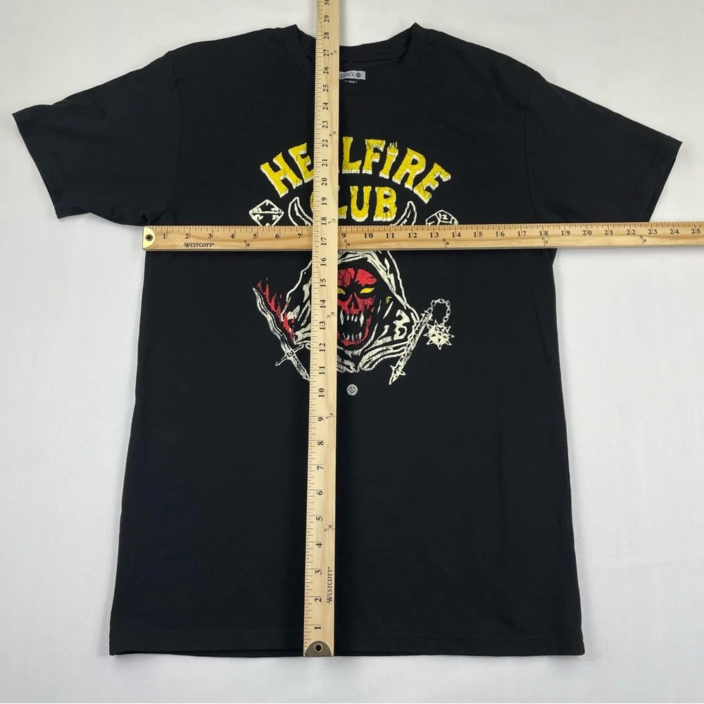 STANCE The Crew T Shirt Men’s Size M Hellfire Club Graphic Tee Black Cotton - Picture 5 of 5
